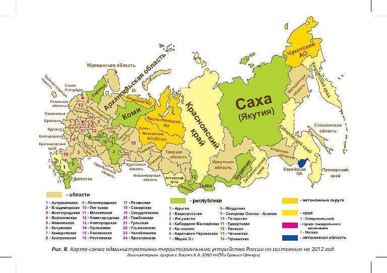 Карта расселения эвенков